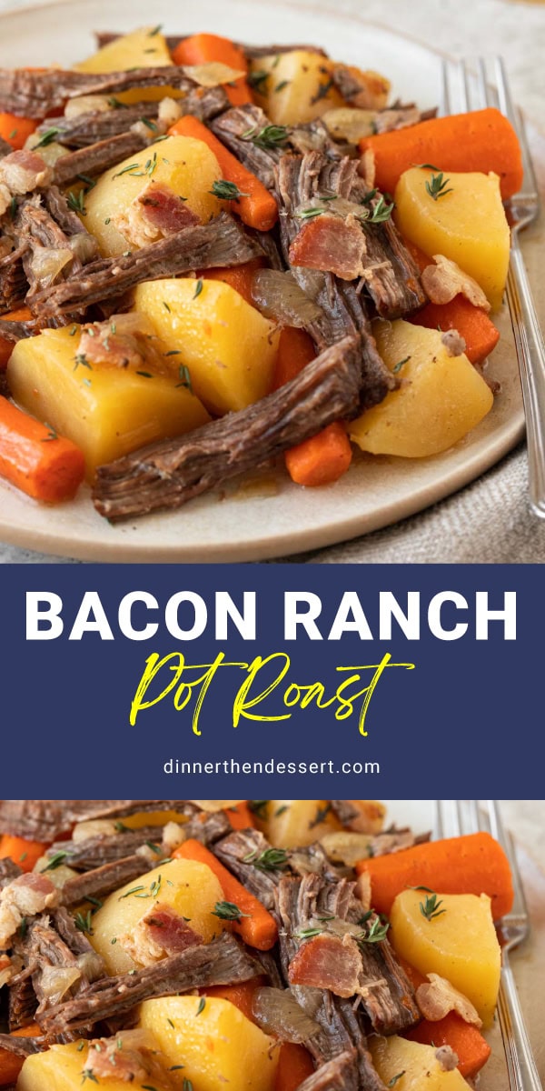 Collage of homemade pot roast