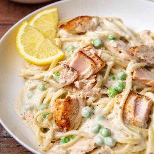 Creamy Salmon Pasta Recipe - Dinner, then Dessert