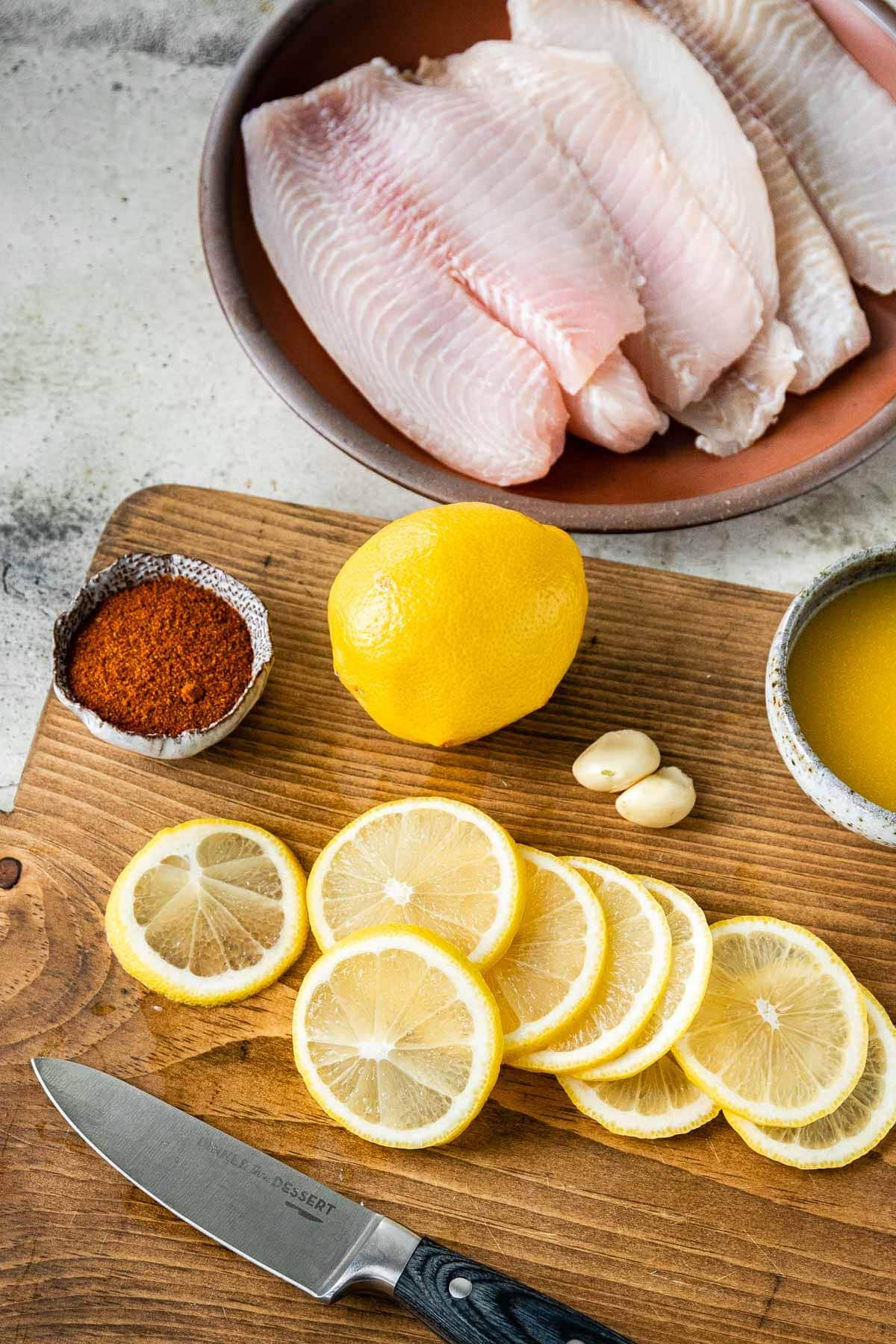 raw fish and marinade 