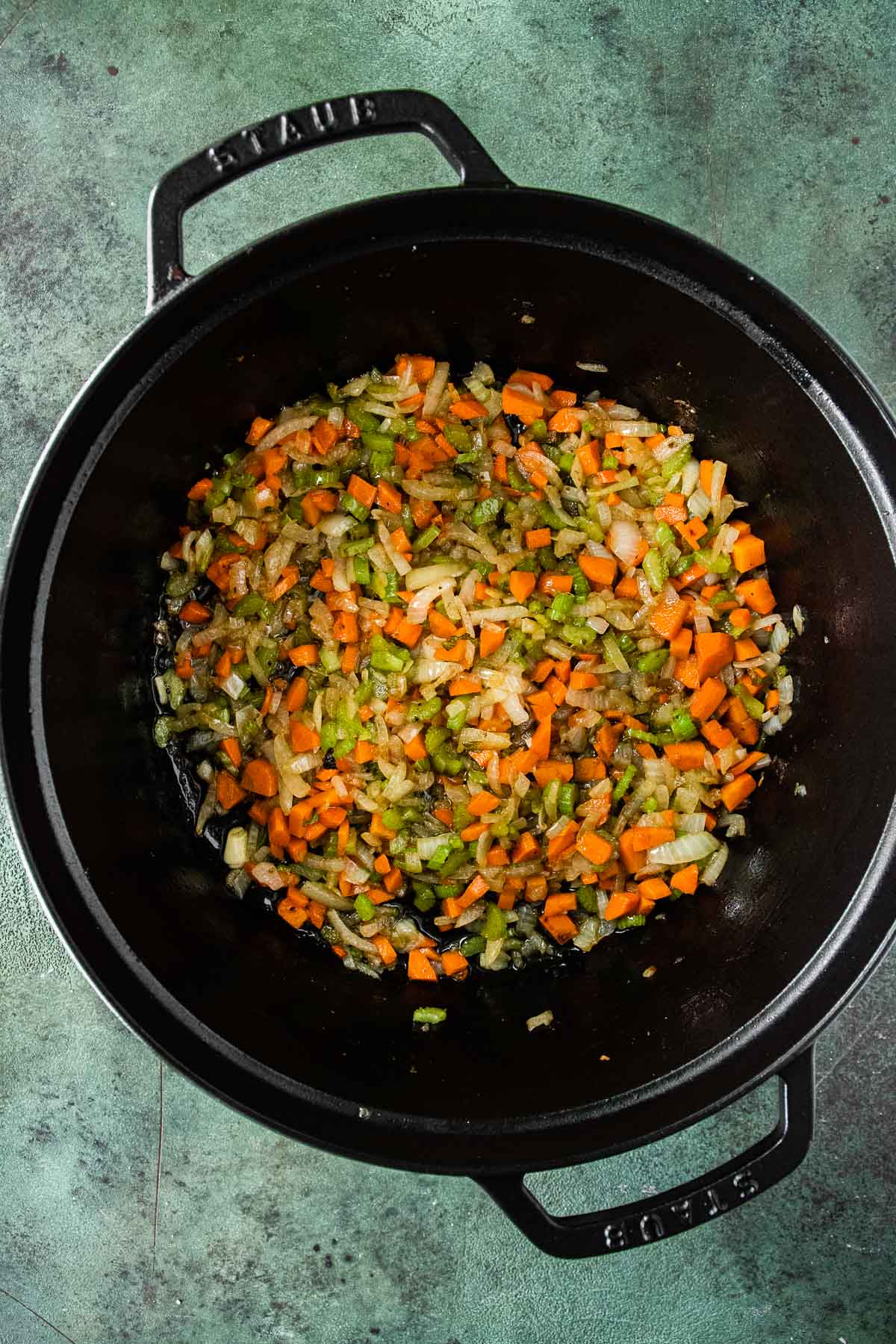 veggies in pot 