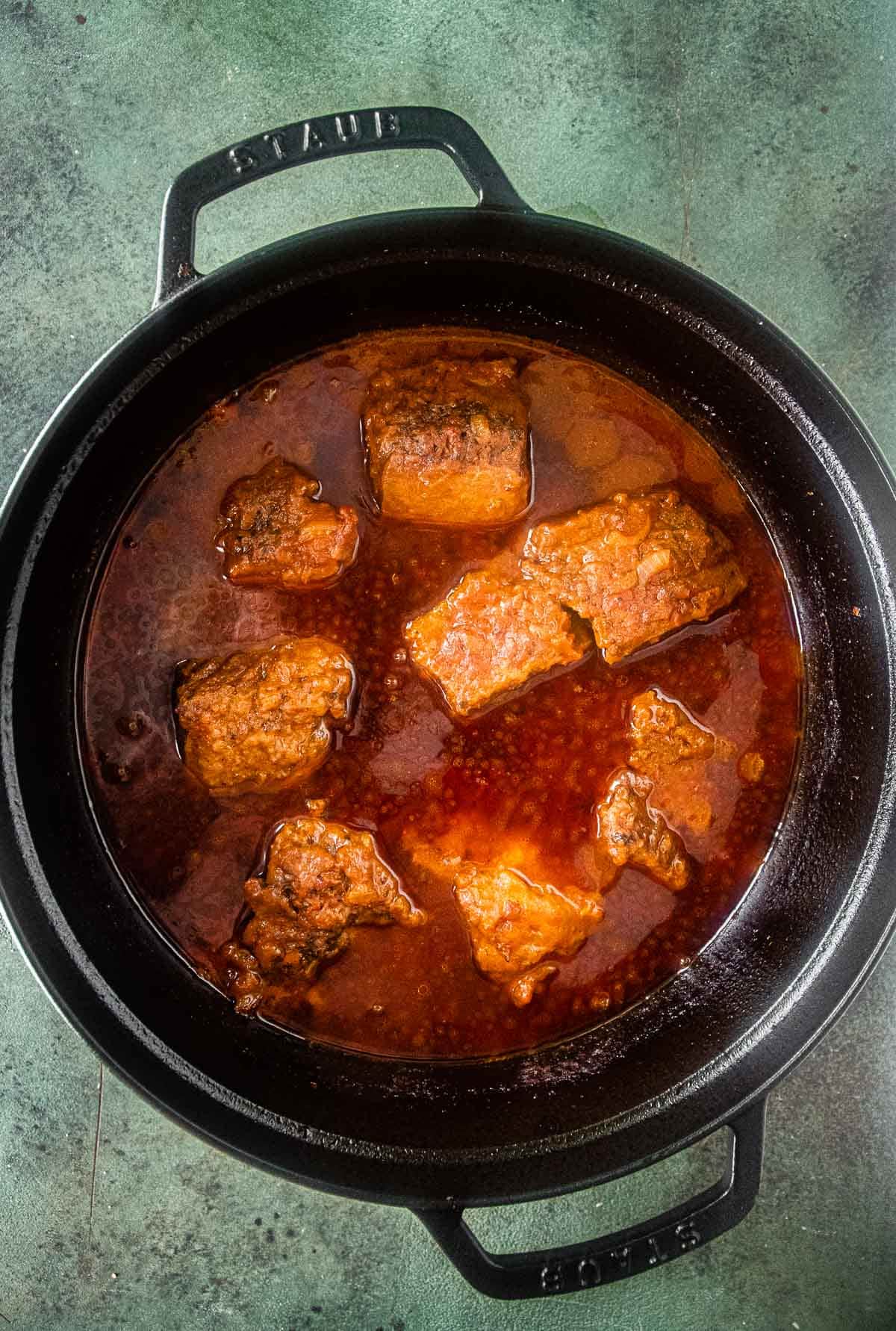 meat simmering 