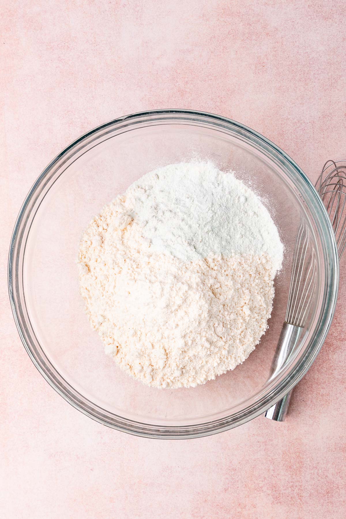 flour and salt in a bowl