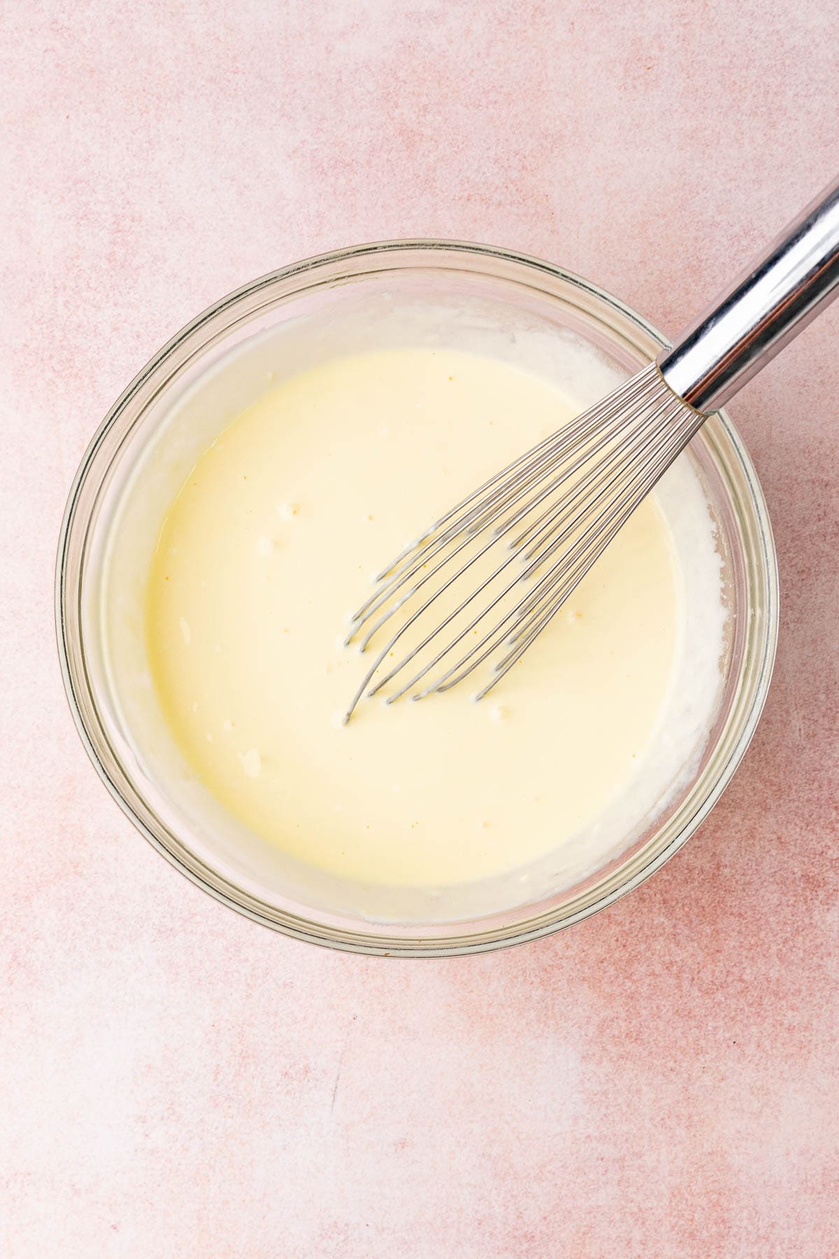 batter in bowl before adding pudding