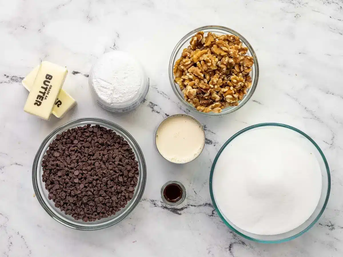 Ingredients in bowls