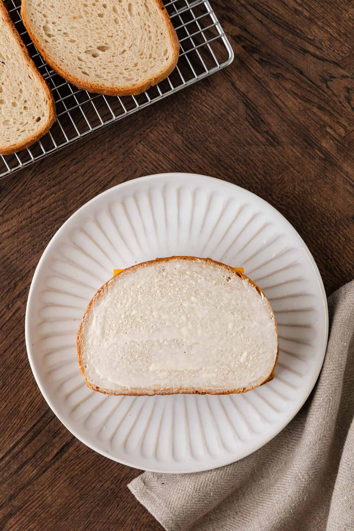 Bread with mayo