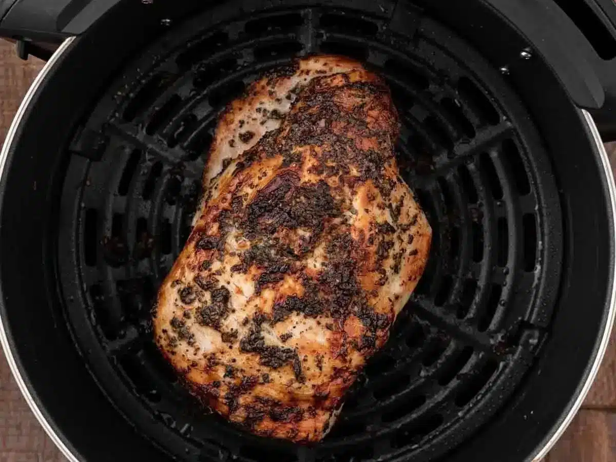 cooked turkey breast in air fryer