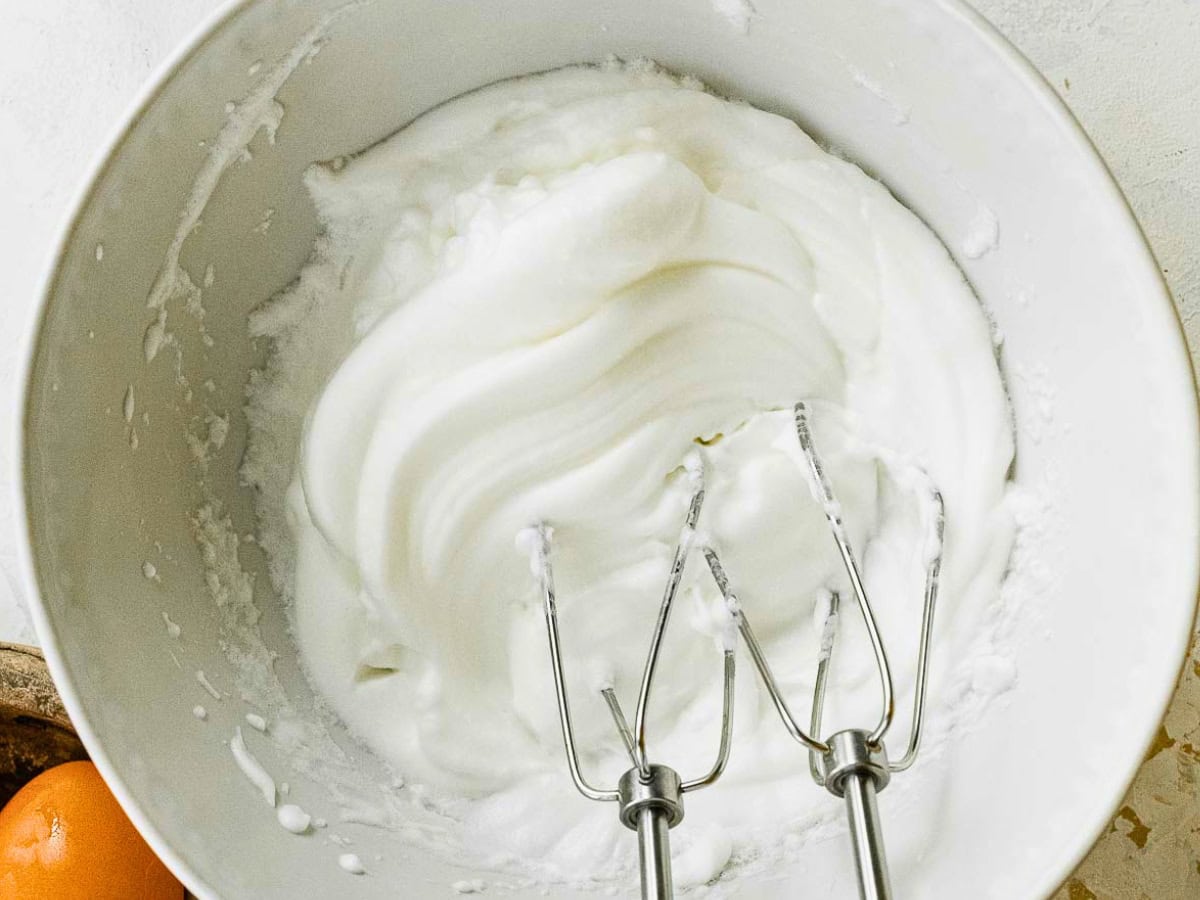 Whipped egg whites