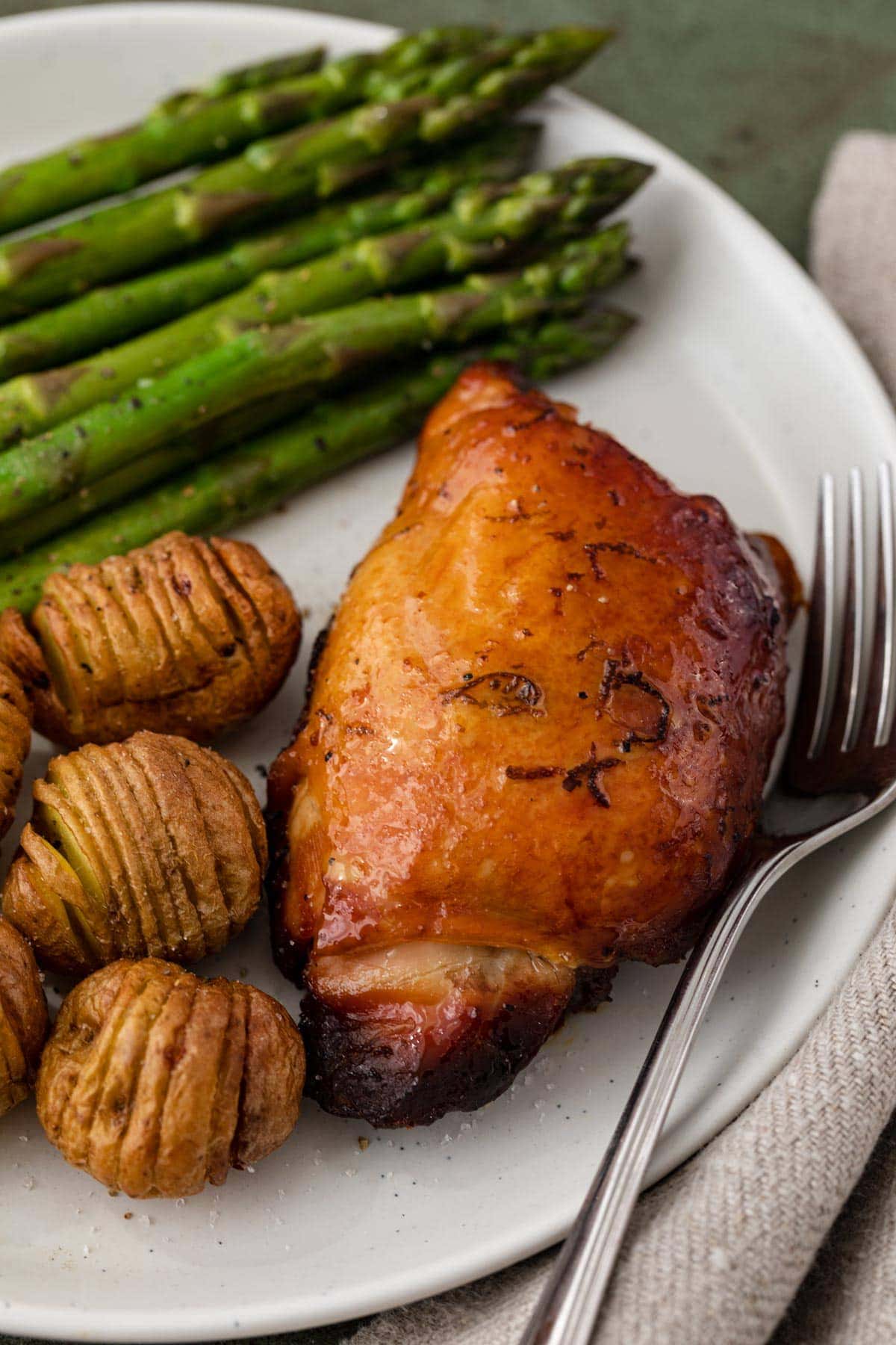 close up of plated view 