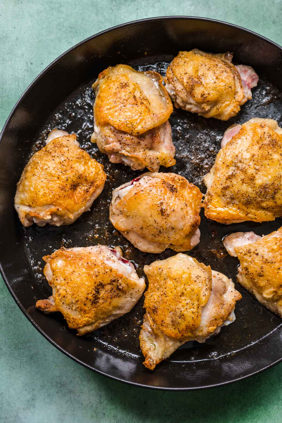 chicken in skilet