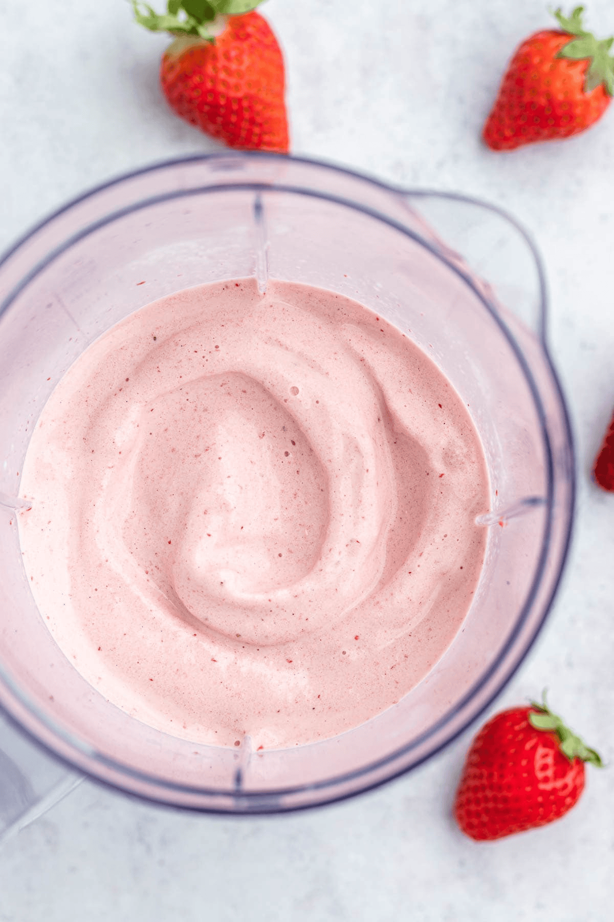 Blended strawberry mixture