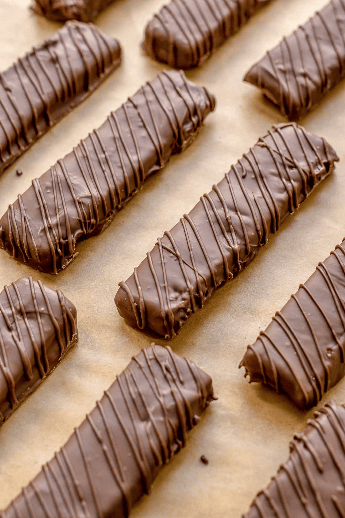 Finished candy bars