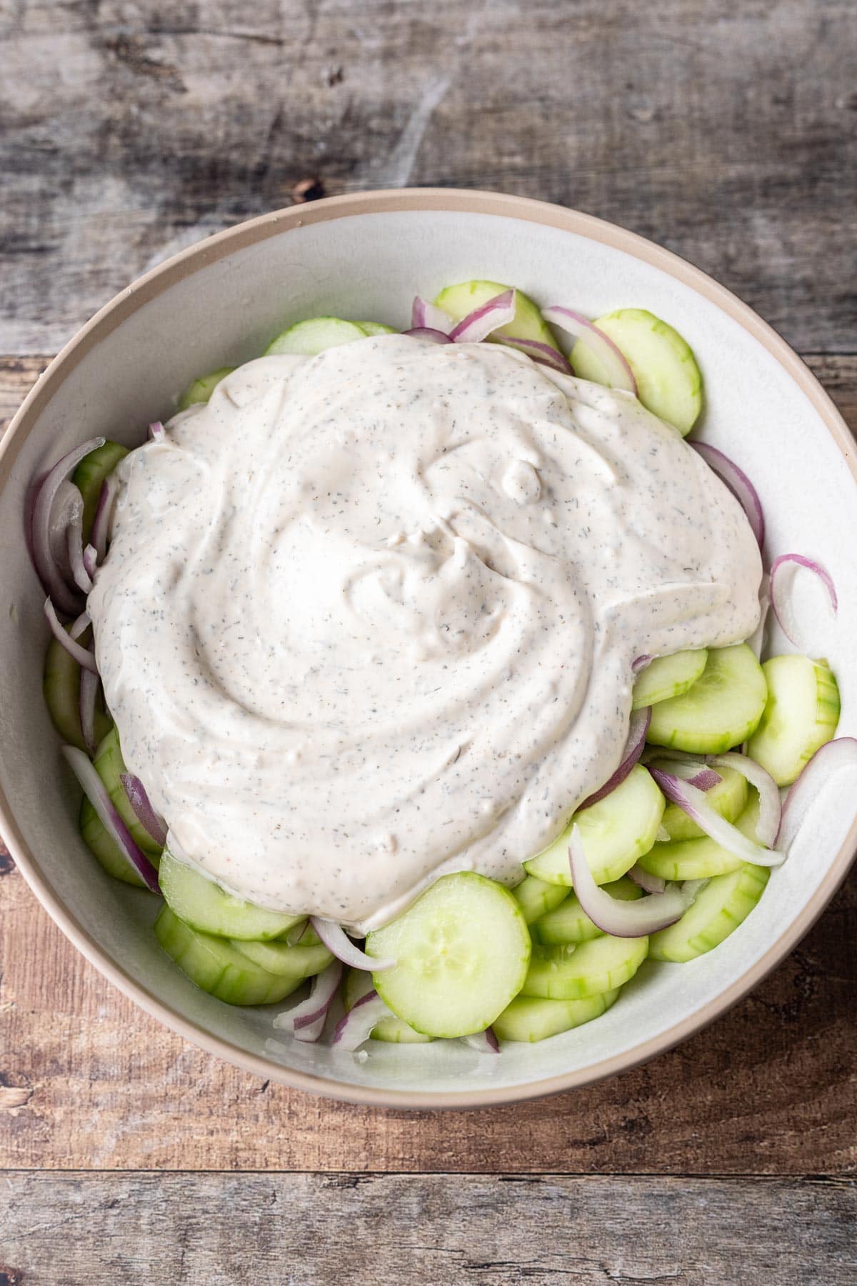 Creamy Cucumber Salad Recipe