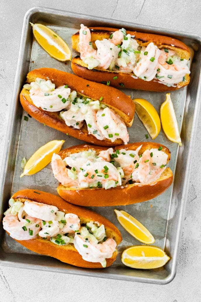 Shrimp Roll Sandwich Recipe - Dinner, then Dessert