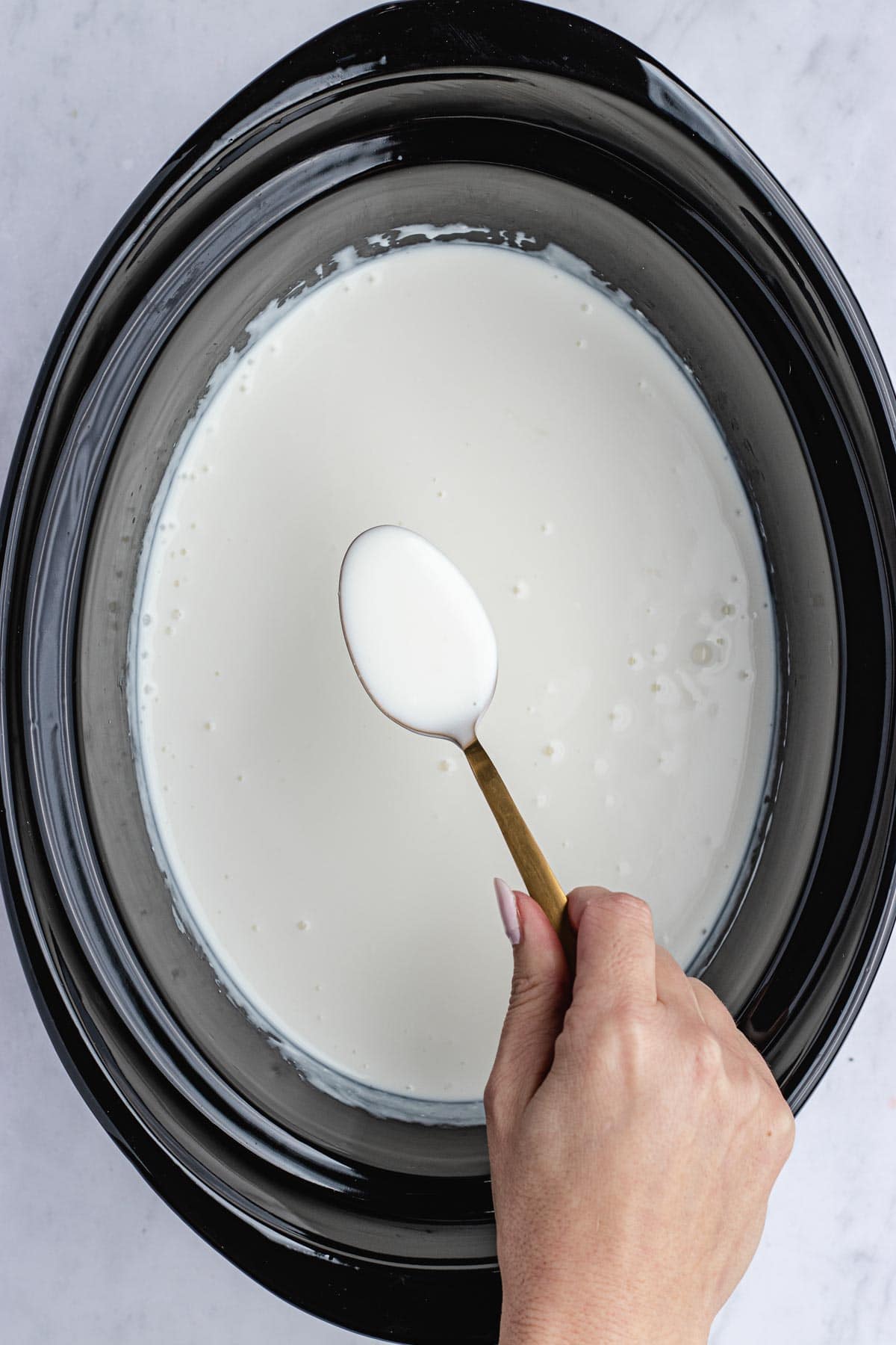 Slow Cooker Yogurt Recipe Dinner, then Dessert