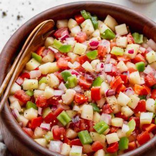 salad thats chopped ready to serve