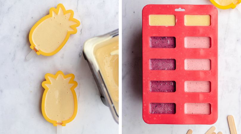 collage of ice cream molds