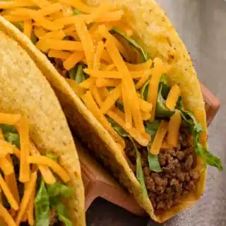 Two crispy tacos