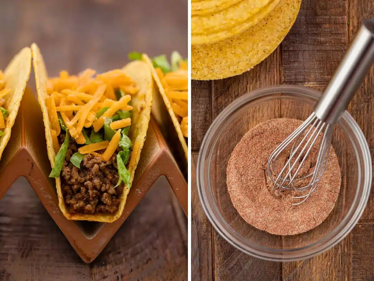 taco next to seasoning