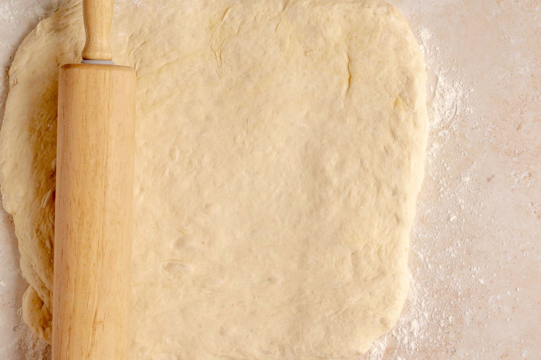 Glazed Potato Donuts rolling dough
