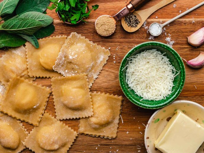 Butternut Squash Ravioli Recipe - Dinner, then Dessert