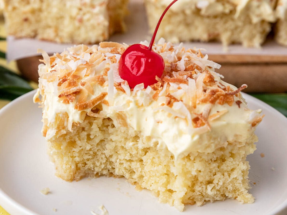cake on plate 