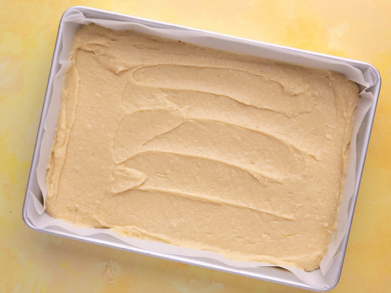 batter in pan 