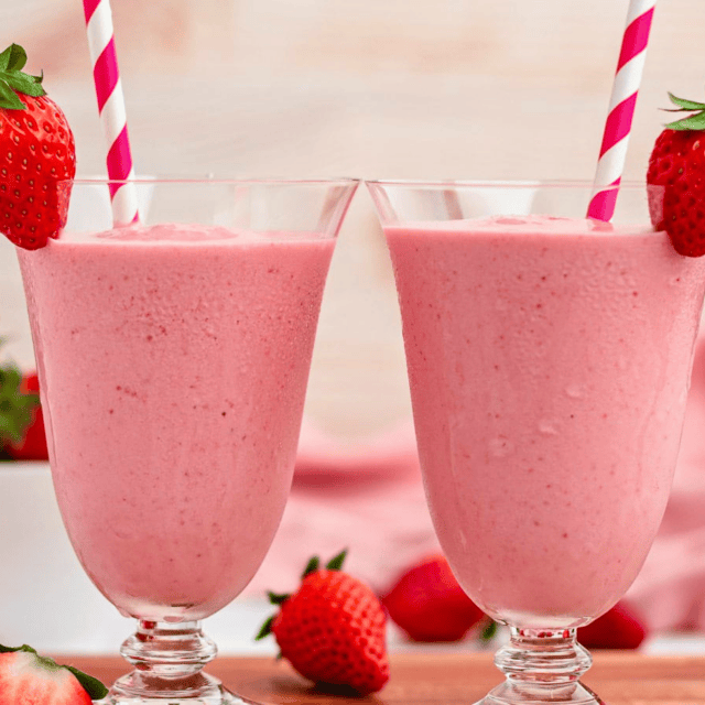 two smoothies side by side