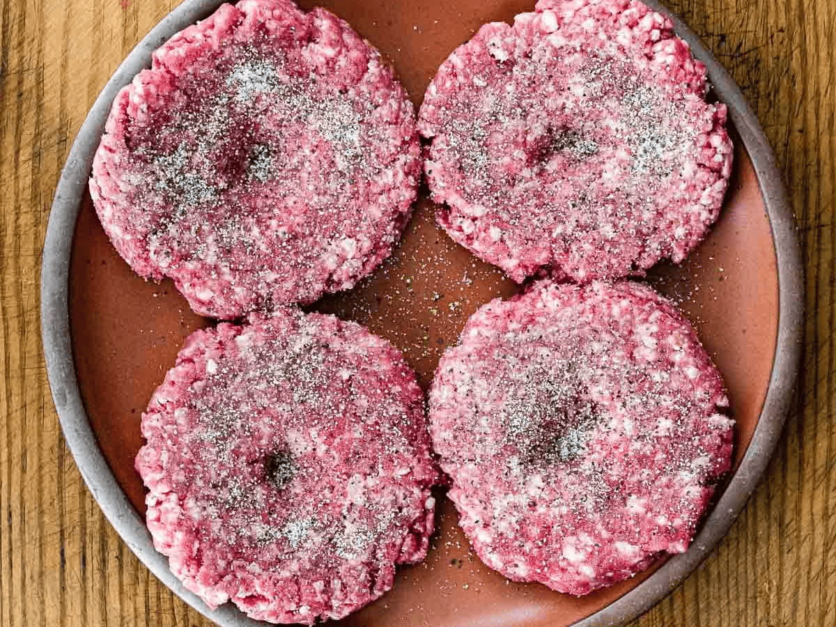 raw meat on a plate