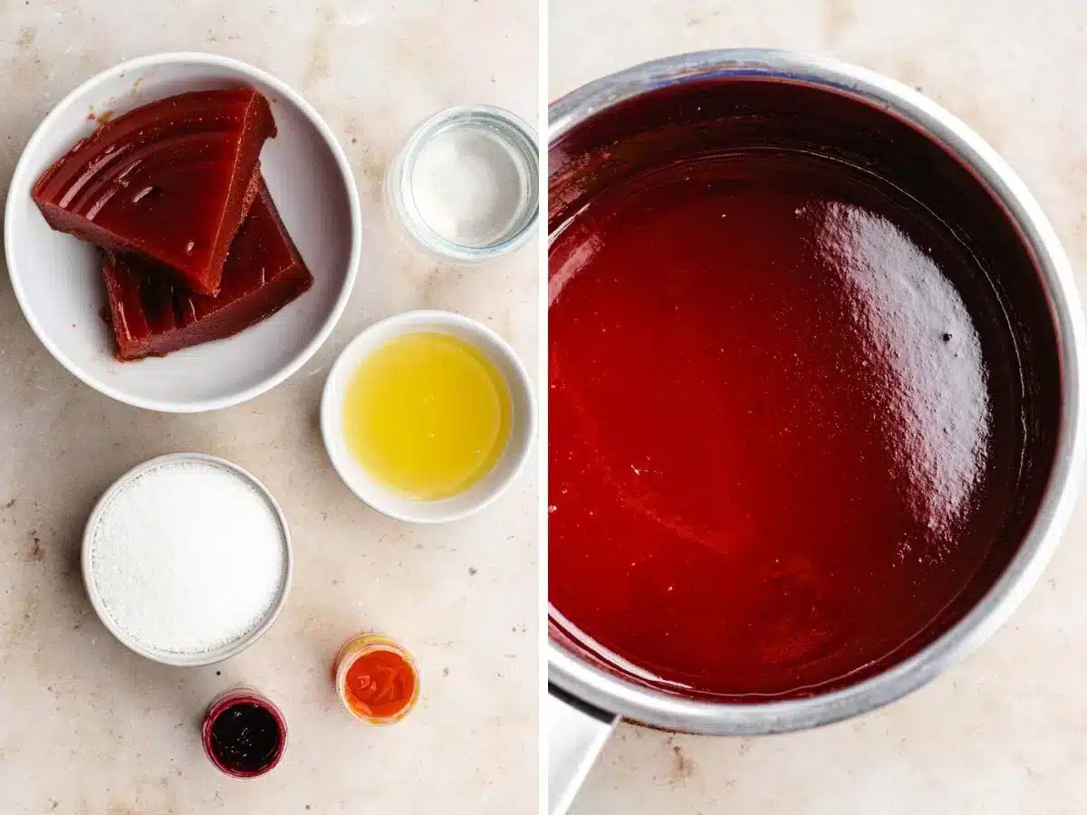 sauce ingredients collage 