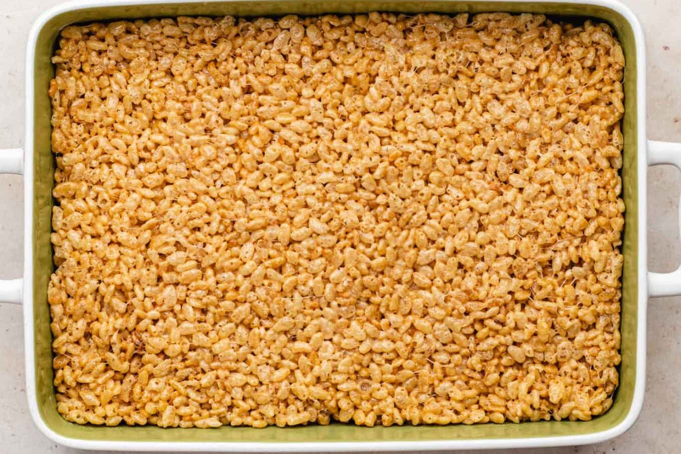 Pan of rice krispie treats