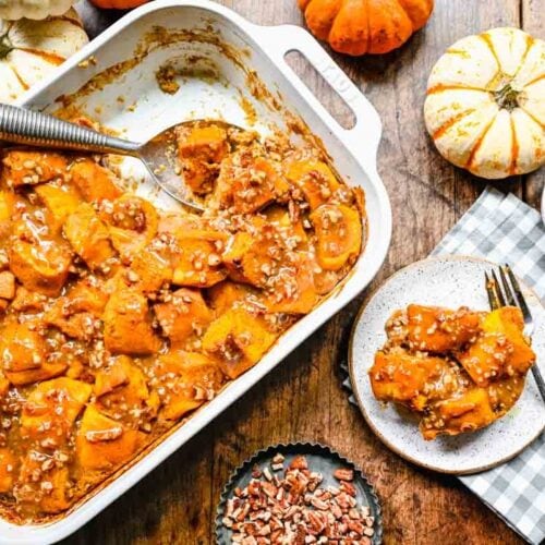 Pumpkin Bread Pudding Recipe - Dinner, then Dessert