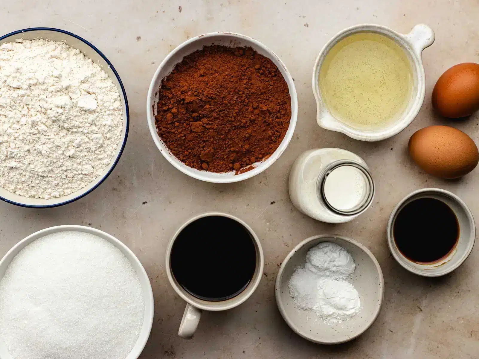 ingredients to make cake