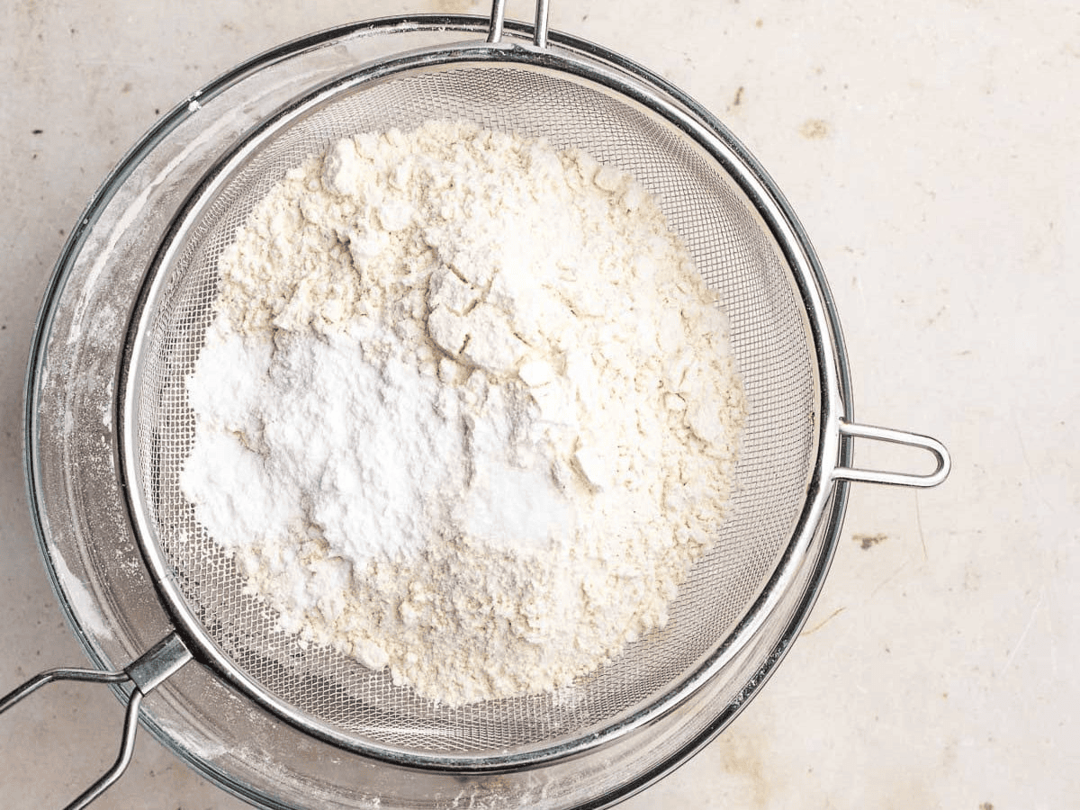 Sifting dry ingredients