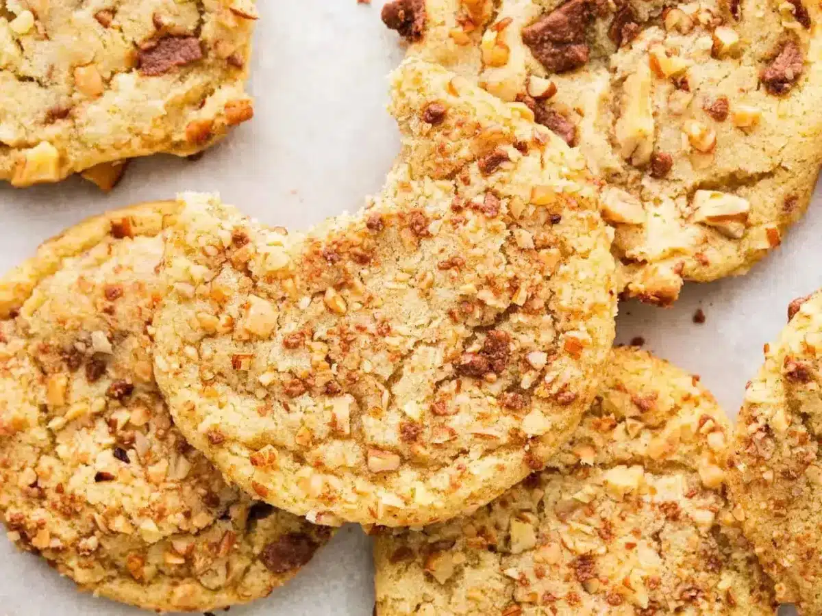 Baked desserts with a bite taken out of one