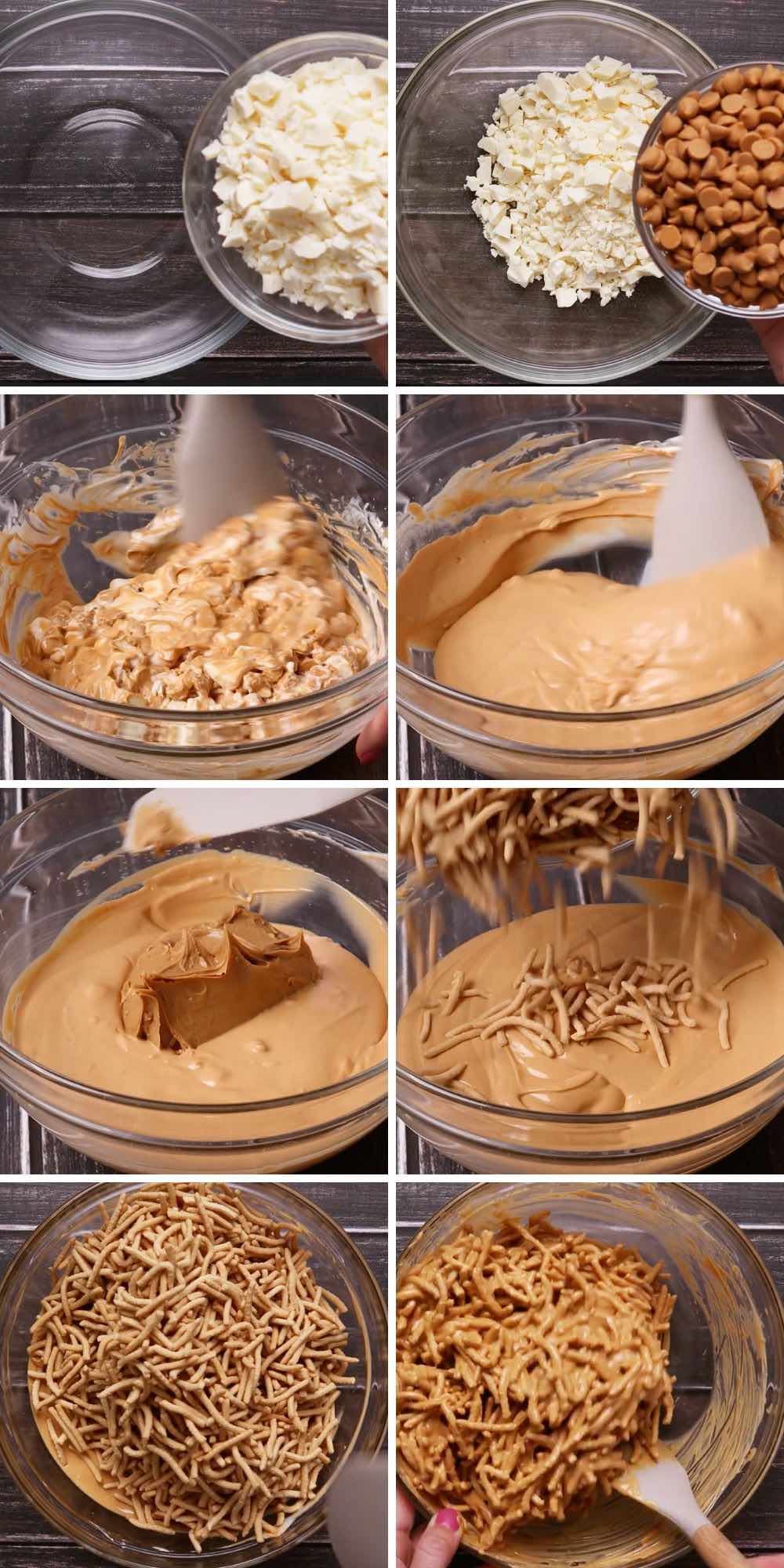 Haystack Cookies Collage on how to make