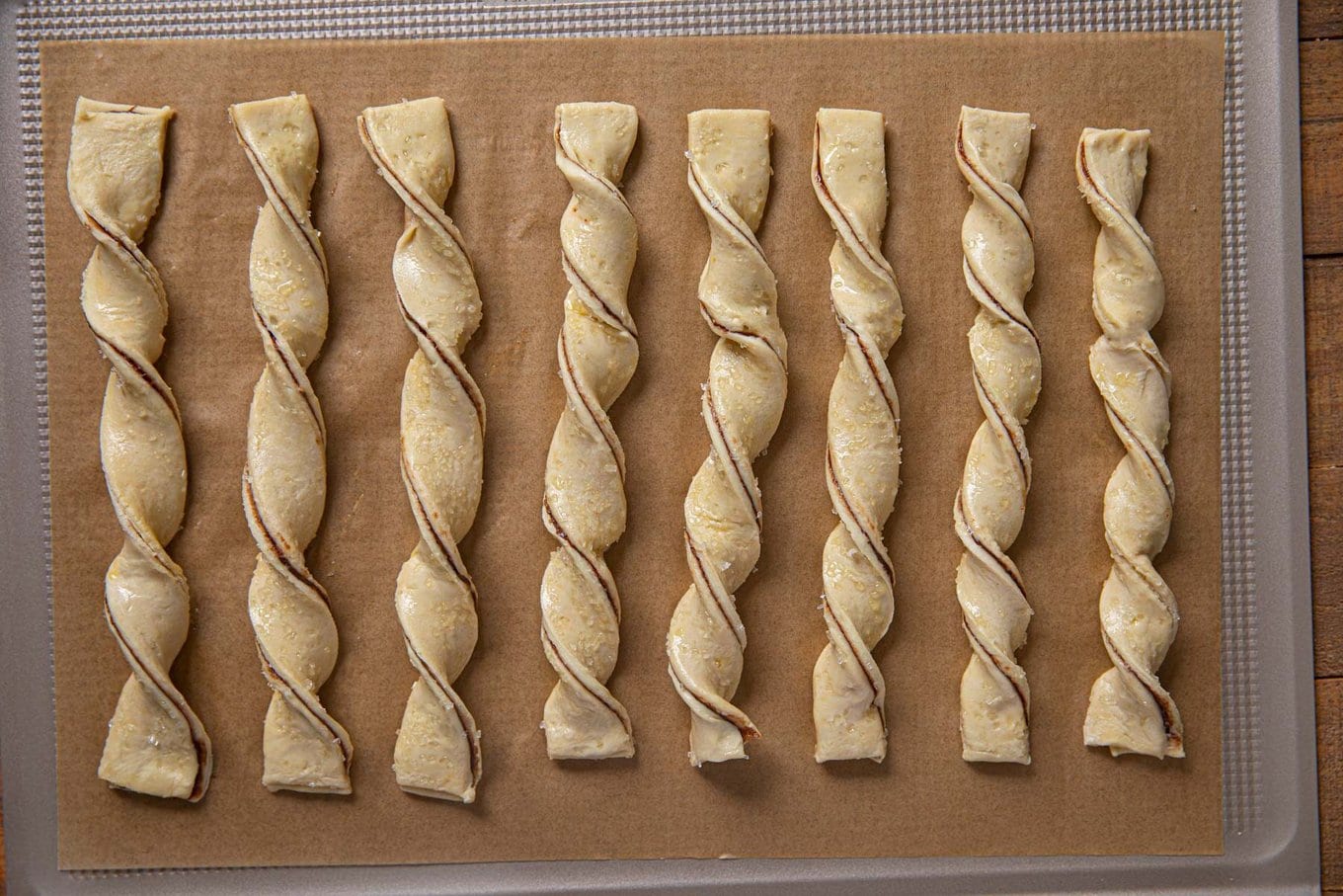 Nutella Pastry twists before baking