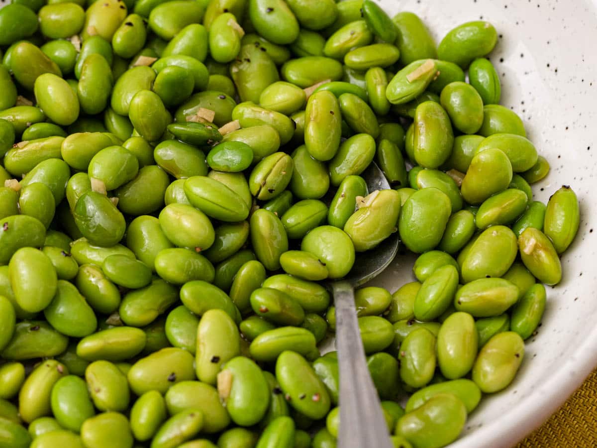 Easy Garlic Edamame Dinner then Dessert Easy Garlic Edamame Dinner then Dessert