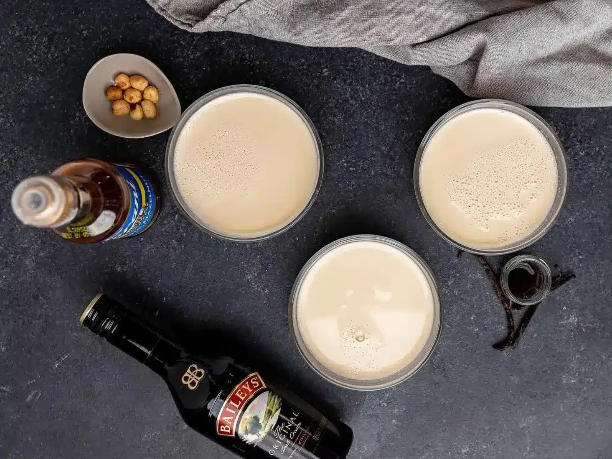3 different flavors of creamer being displayed 