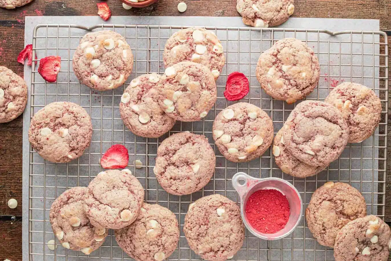 finished cookies on wire rack 