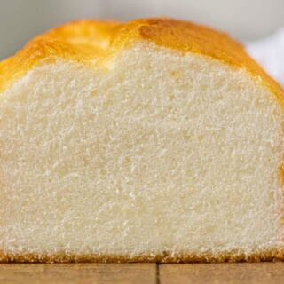 Front view of cake with slice removed
