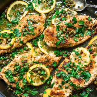 Pan of Chicken Piccata