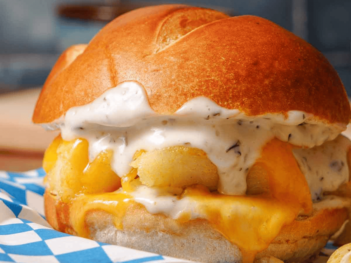 fish sandwich side view 