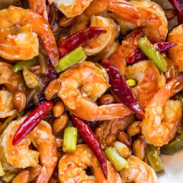 Stir fried Kung Pao Shrimp