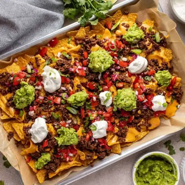 chips with toppings ready to serve