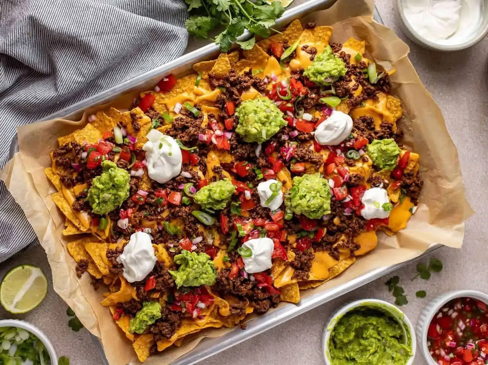 chips with toppings ready to serve