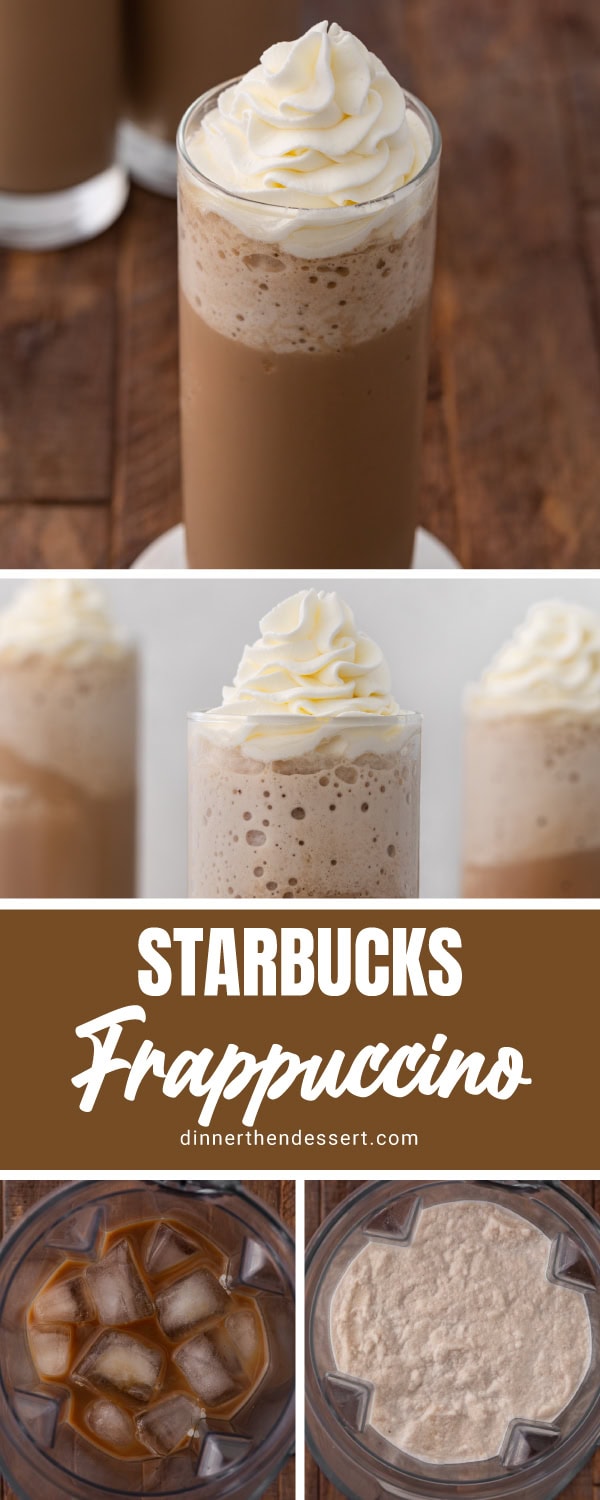 frozen coffee with whipped cream pinterest photo collage