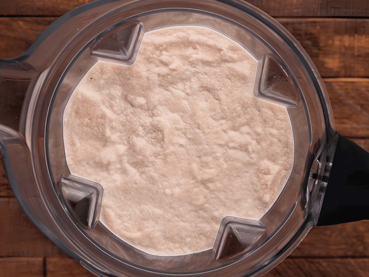 blended coffee, milk, and ice