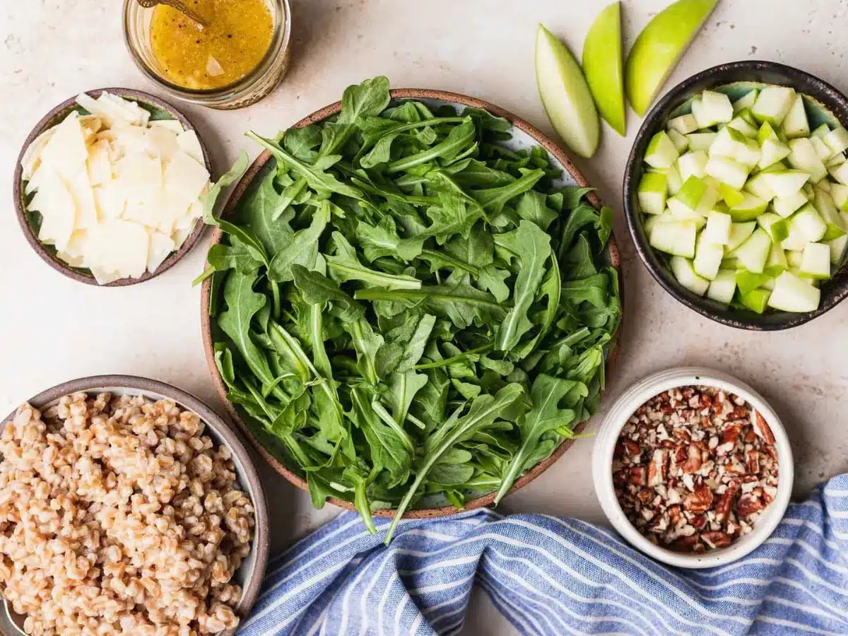 ingredients to make salad 