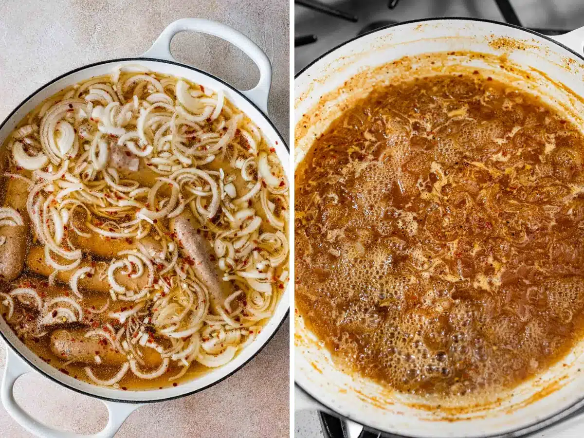 collage of making brats