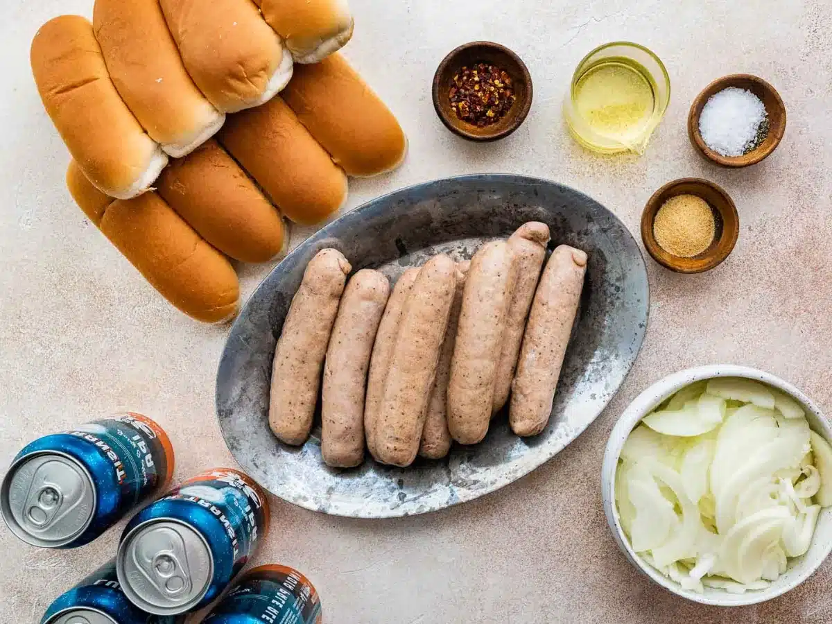 ingredients to make brats